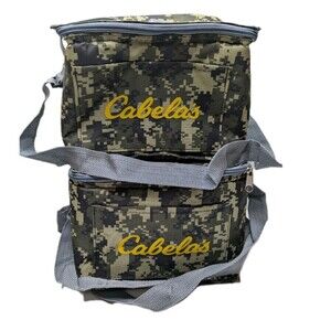 Cabela's BassShop Pros Insulated Lunch Box Drink Cooler NEW x2 Camouflage Camo